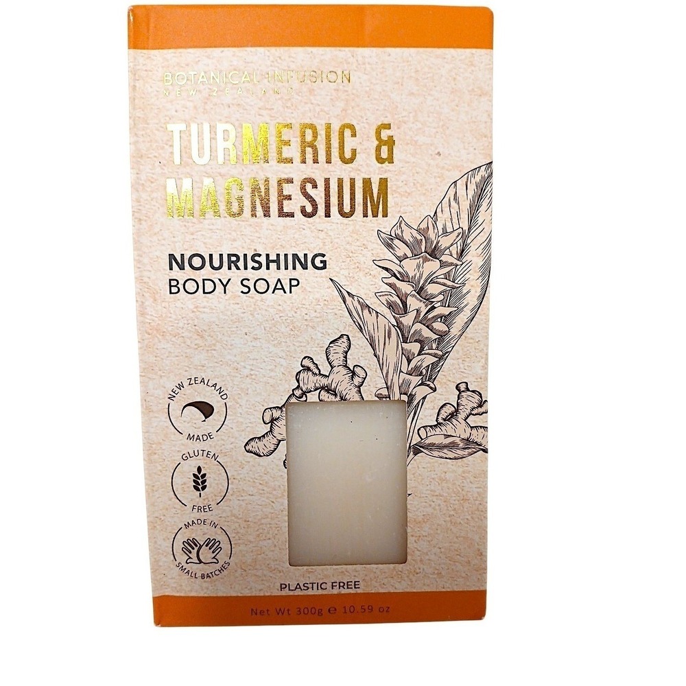 Turmeric With Magnesium Nourishing Soap Bar Large Size 10.59 oz Bath Body Hands